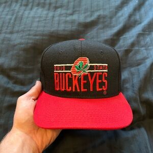 Ohio State Buckeyes Black and Red Hat